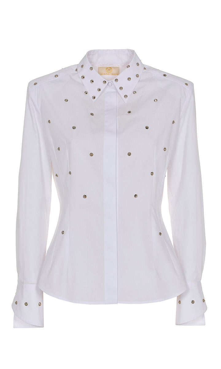 Sara Battaglia Shirt with strass