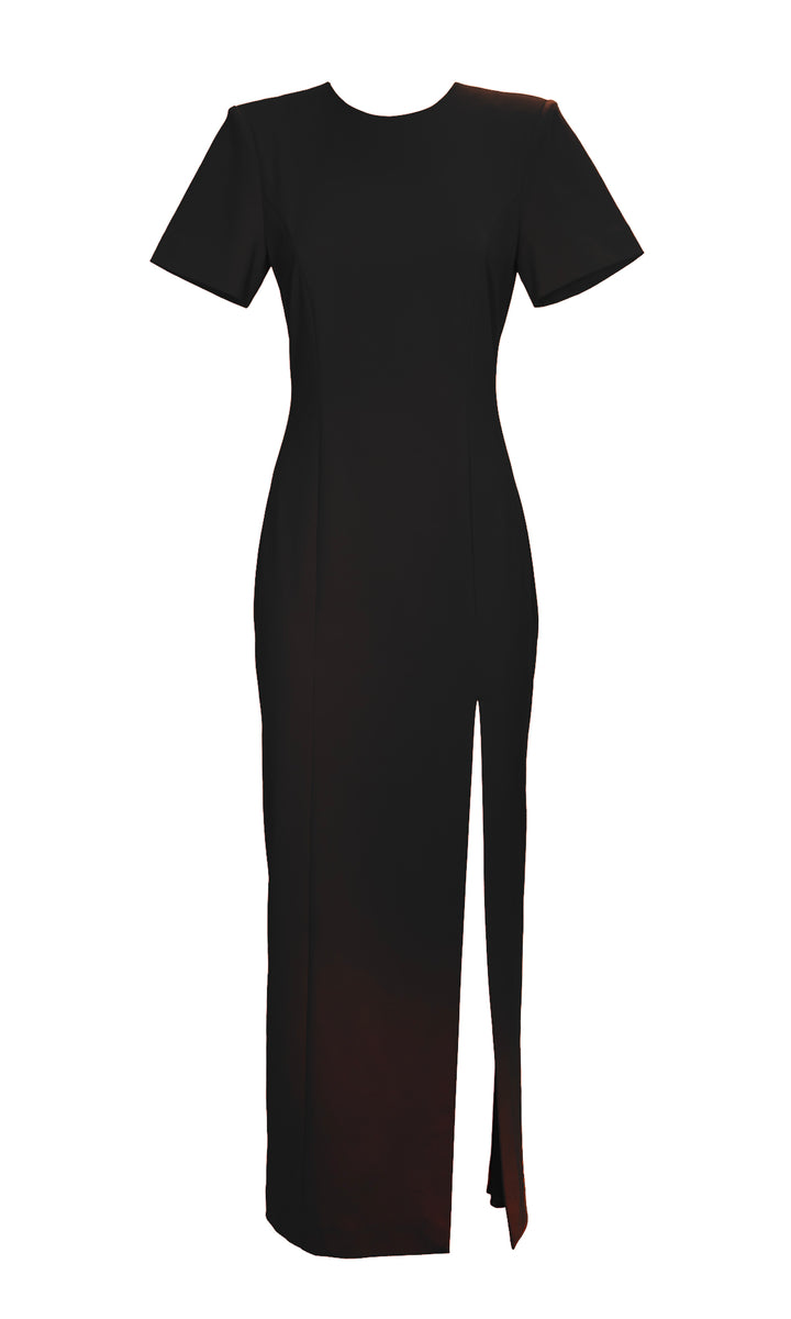 Sara Battaglia Slit Dress