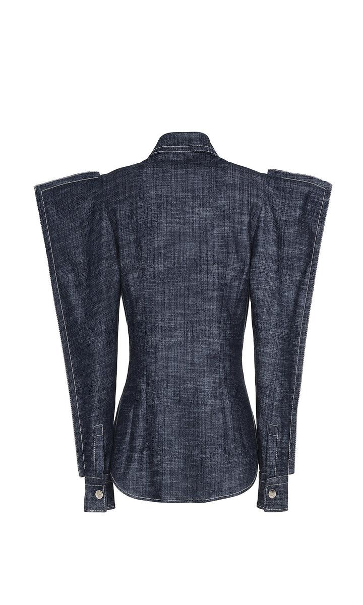 Sara Battaglia Squared Wings Shirt