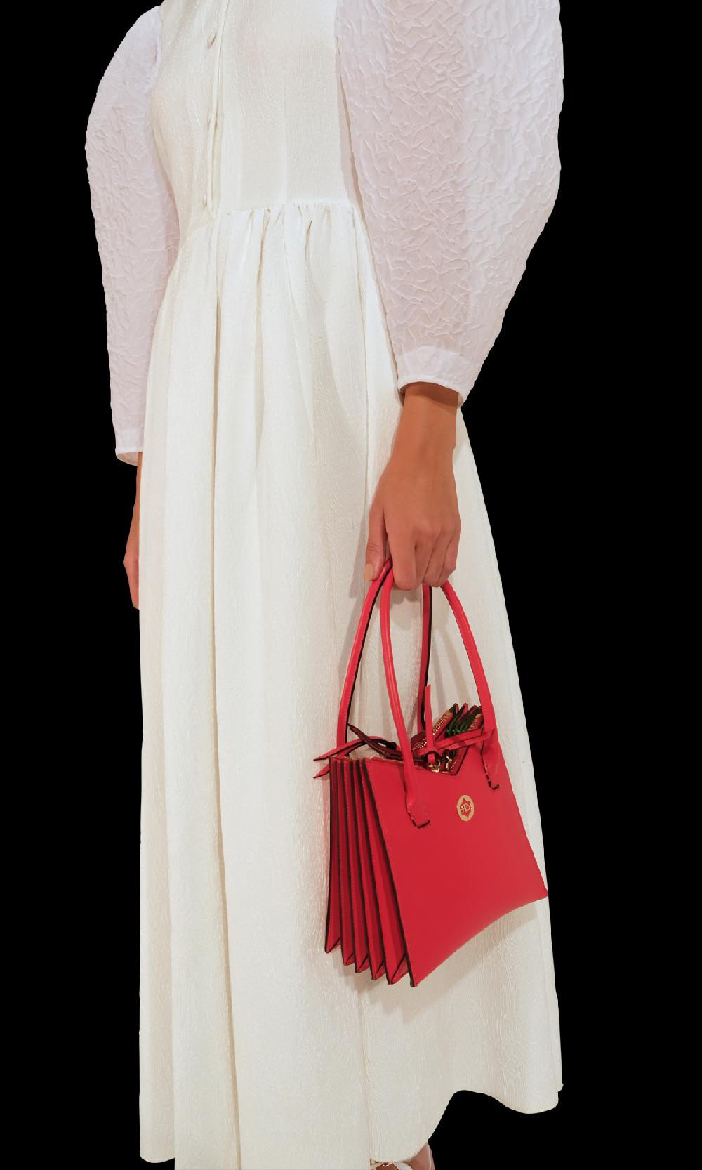 Sara Battaglia Tati Plissé Toy Tote