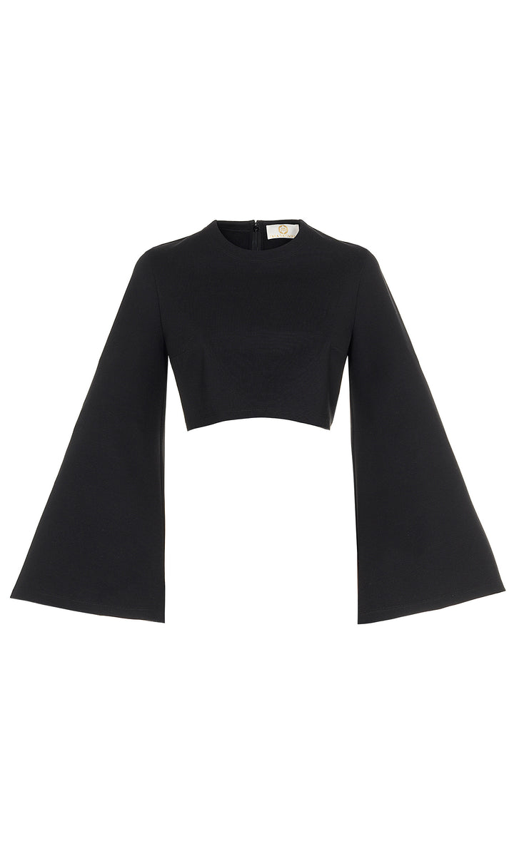 Sara Battaglia Wide Long Sleeves Top