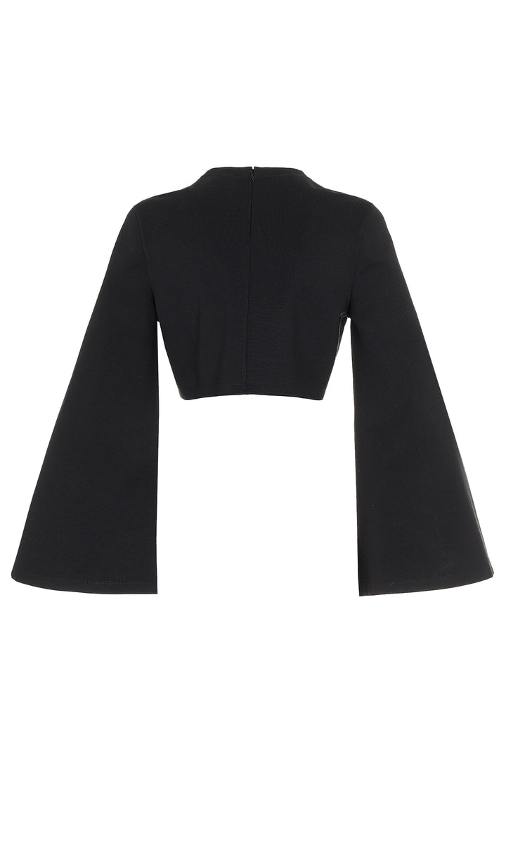 Sara Battaglia Wide Long Sleeves Top