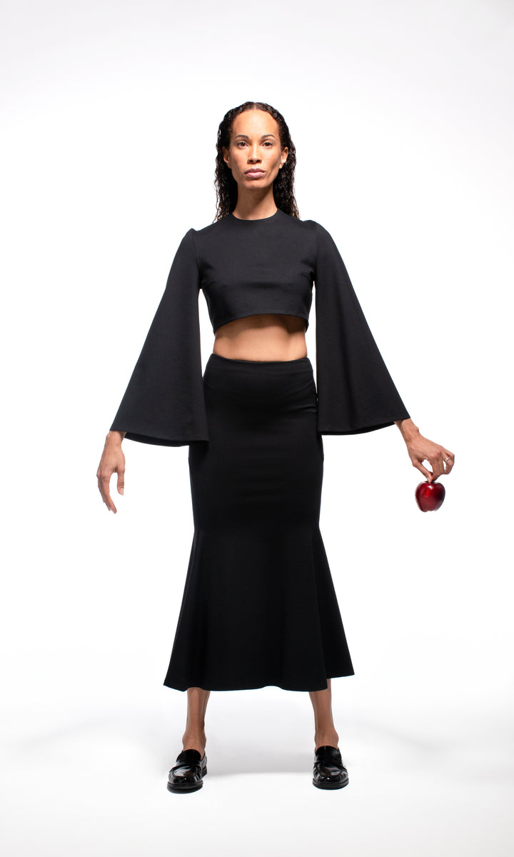 Sara Battaglia Wide long sleeves top