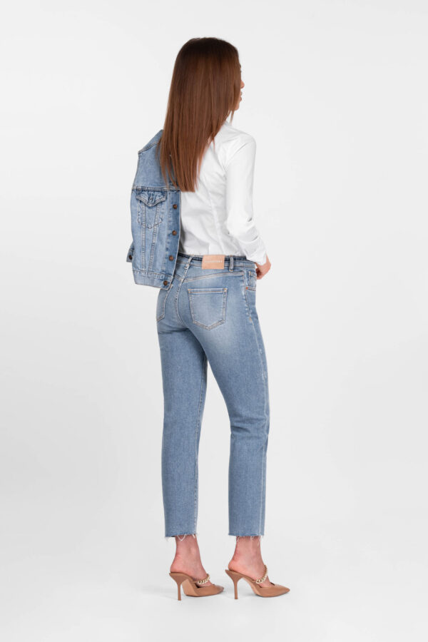 Sartoria Tramarossa JEANS AMERICA SLIM IN DENIM BLU MEDIO