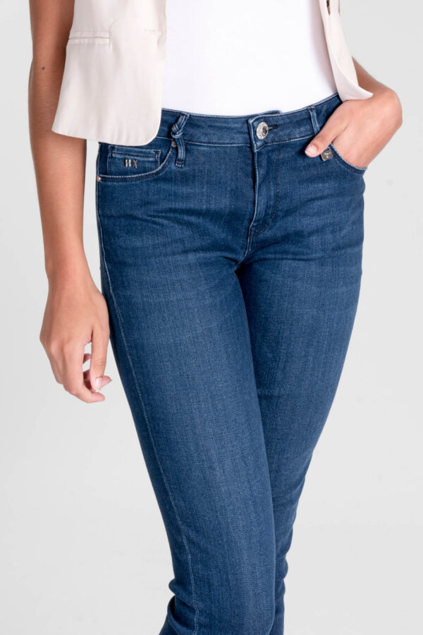Sartoria Tramarossa JEANS BIANCA CAPRI SKINNY IN DENIM STRETCH BLU MEDIO
