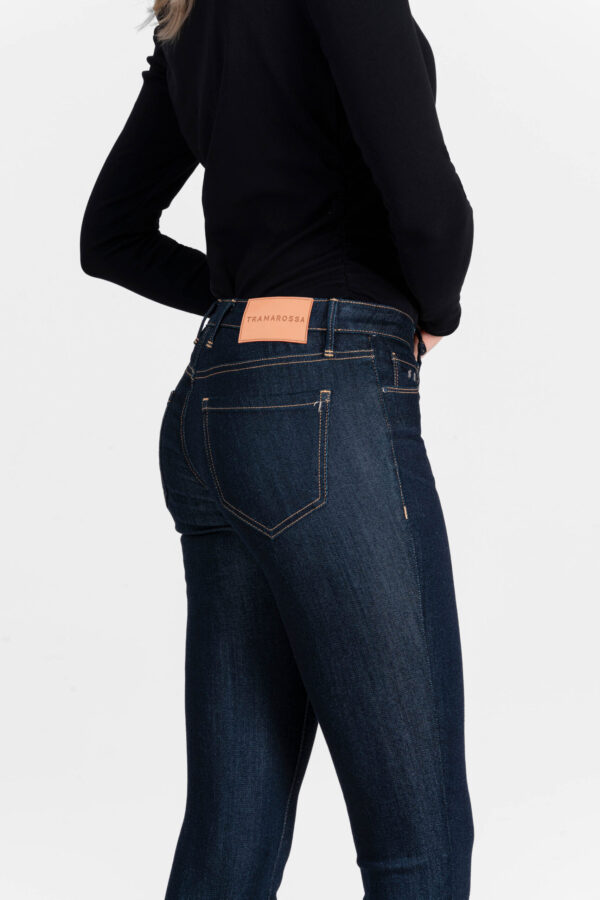 Sartoria Tramarossa JEANS BIANCA CAPRI SKINNY IN DENIM STRETCH BLU SCURO