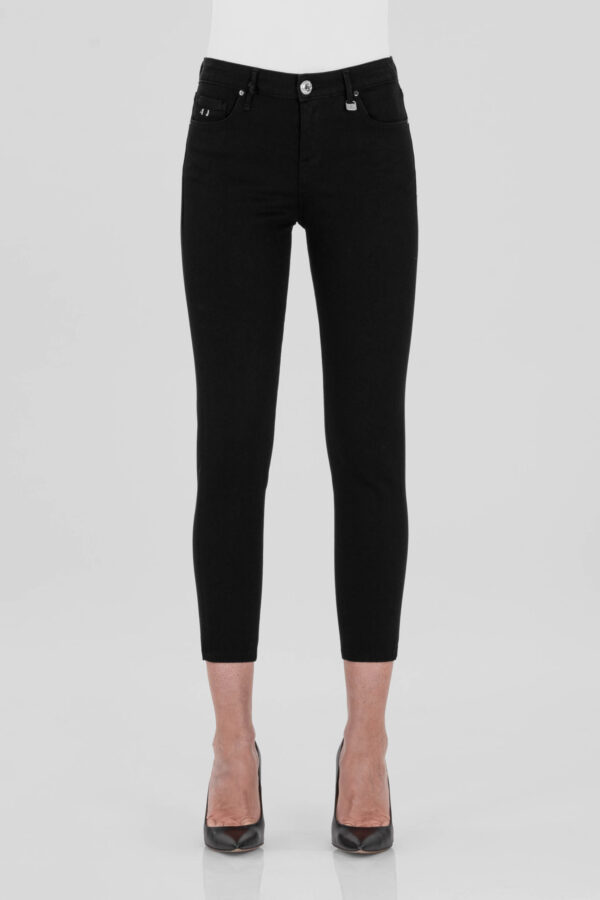Sartoria Tramarossa JEANS BIANCA CAPRI SKINNY IN DENIM STRETCH NERO