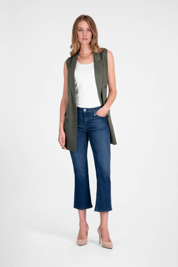 Sartoria Tramarossa JEANS BIANCA FLARE CUT FLARE IN DENIM STRETCH BLU MEDIO