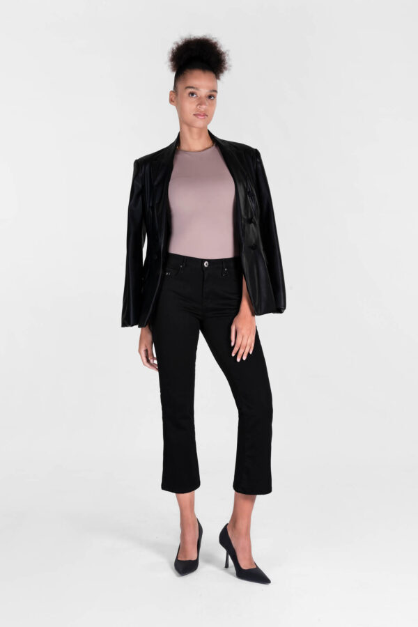 Sartoria Tramarossa JEANS BIANCA FLARE CUT FLARE IN DENIM STRETCH NERO