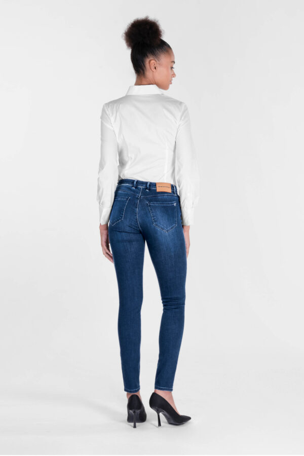 Sartoria Tramarossa JEANS BIANCA SLIM SKINNY IN DENIM STRETCH BLU MEDIO