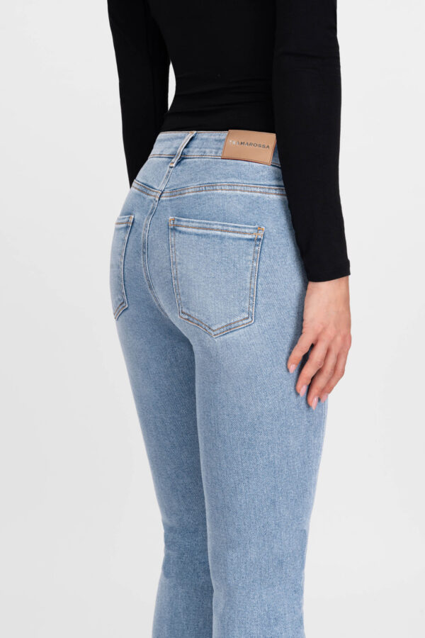 Sartoria Tramarossa JEANS GRETA BOOTCUT IN DENIM BLU MEDIO