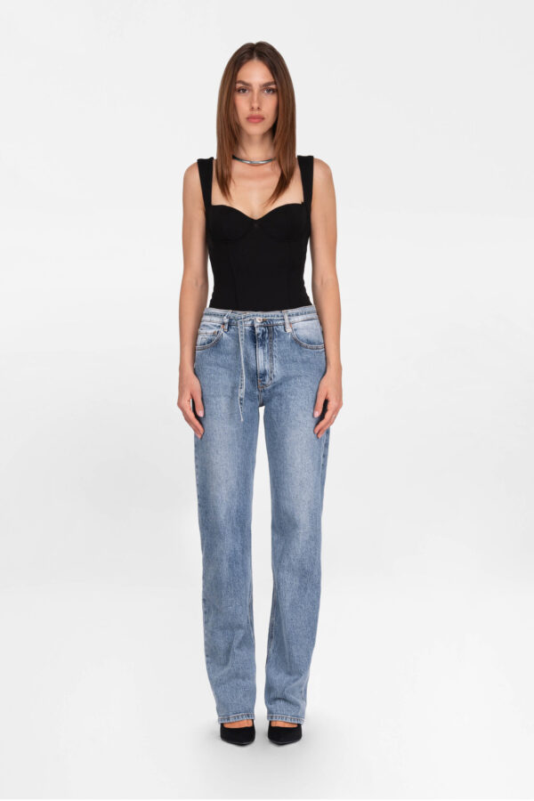 Sartoria Tramarossa JEANS HOLLYWOOD BARREL IN DENIM BLU MEDIO