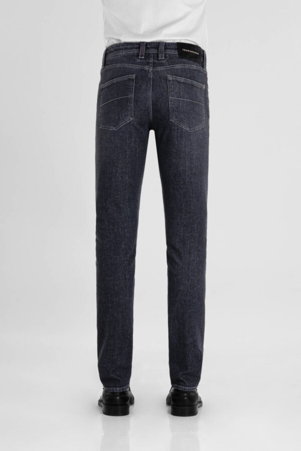 Sartoria Tramarossa JEANS LEONARDO BUTTONS REGULAR IN DENIM BLU GRIGIO