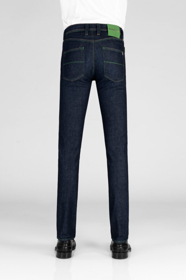 Sartoria Tramarossa JEANS LEONARDO BUTTONS REGULAR IN DENIM BLU SCURO