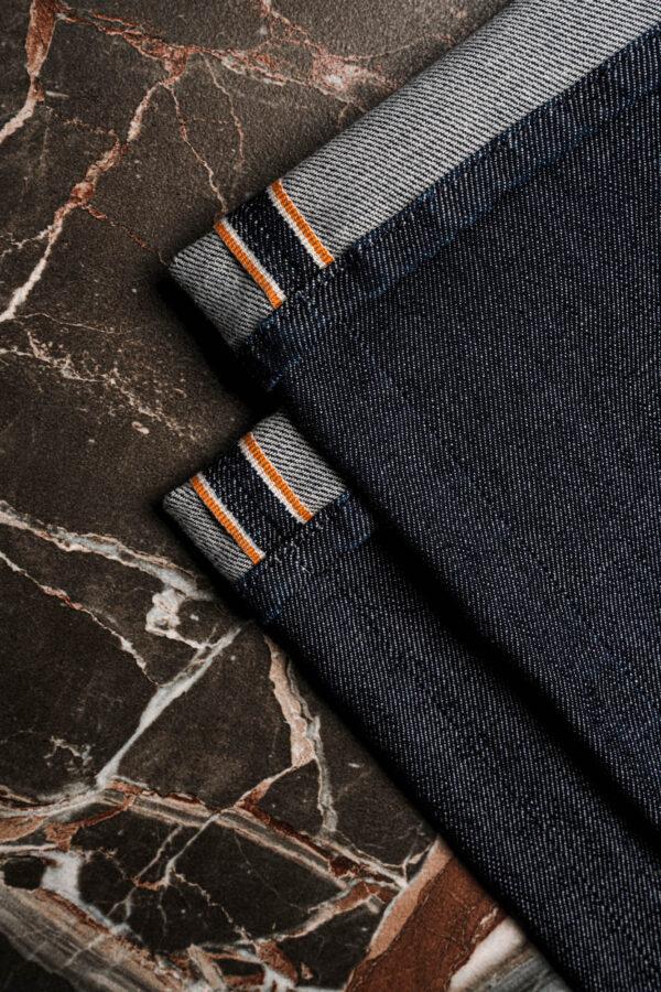 Sartoria Tramarossa JEANS LEONARDO ZIP REGULAR IN DENIM LIZARD MADREPERLA BLU SCURO