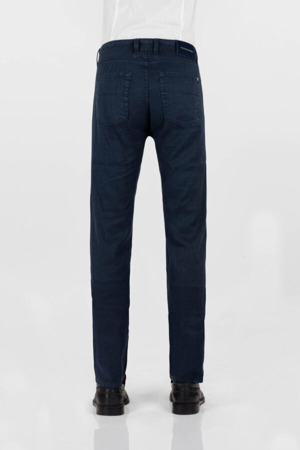 Sartoria Tramarossa JEANS MICHELANGELO REGULAR IN DENIM LINO BLU SCURO