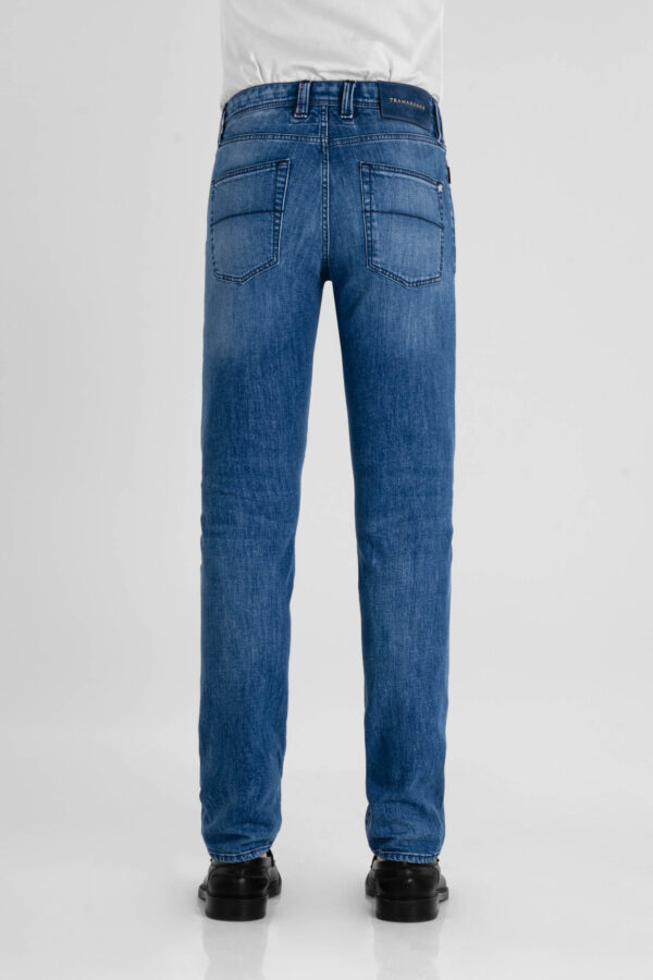 Sartoria Tramarossa JEANS MICHELANGELO ZIP REGULAR IN DENIM BLU MEDIO