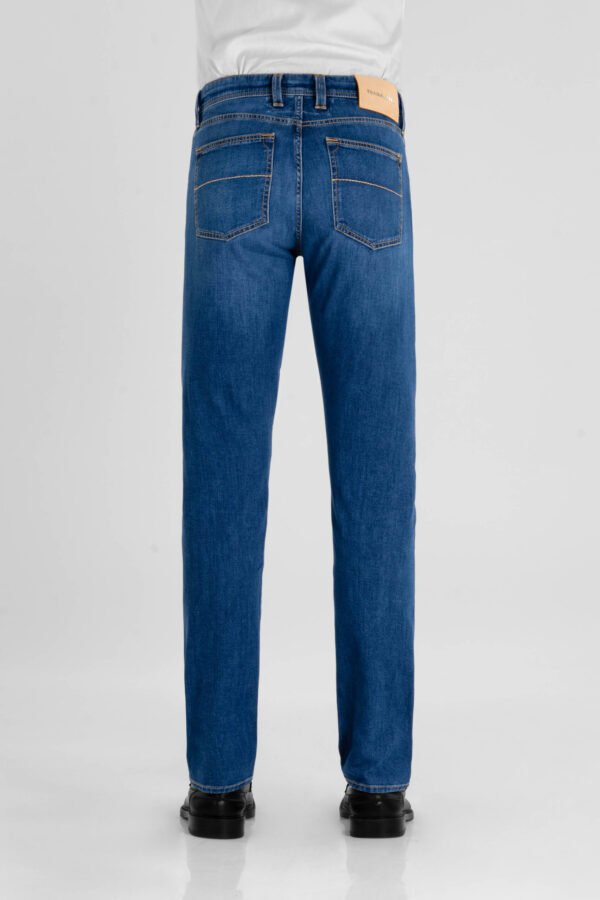 Sartoria Tramarossa JEANS MICHELANGELO ZIP REGULAR IN DENIM LEGGERO BLU MEDIO