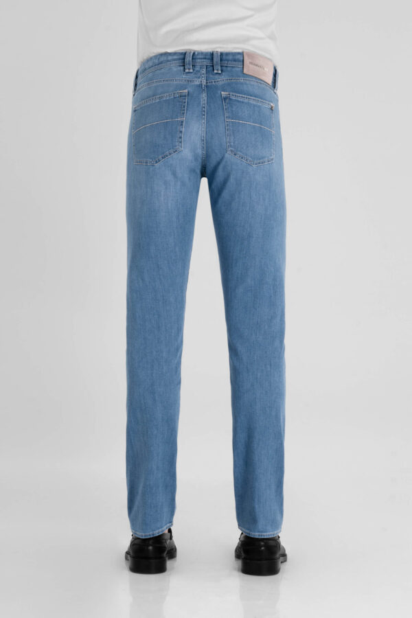 Sartoria Tramarossa JEANS MICHELANGELO ZIP REGULAR IN DENIM LEGGERO BLU CHIARO