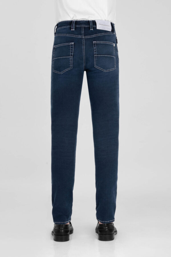Sartoria Tramarossa JEANS MICHELANGELO ZIP SS REGULAR IN DENIM STRETCH BLU SCURO