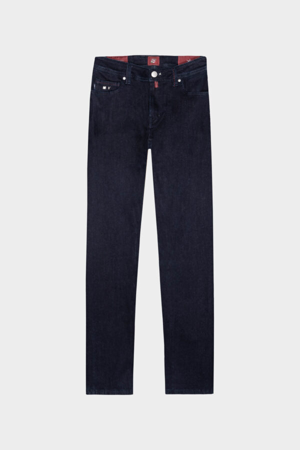 Sartoria Tramarossa JEANS MICHELANGELO ZIP SS REGULAR IN DENIM STRETCH BLU SCURO