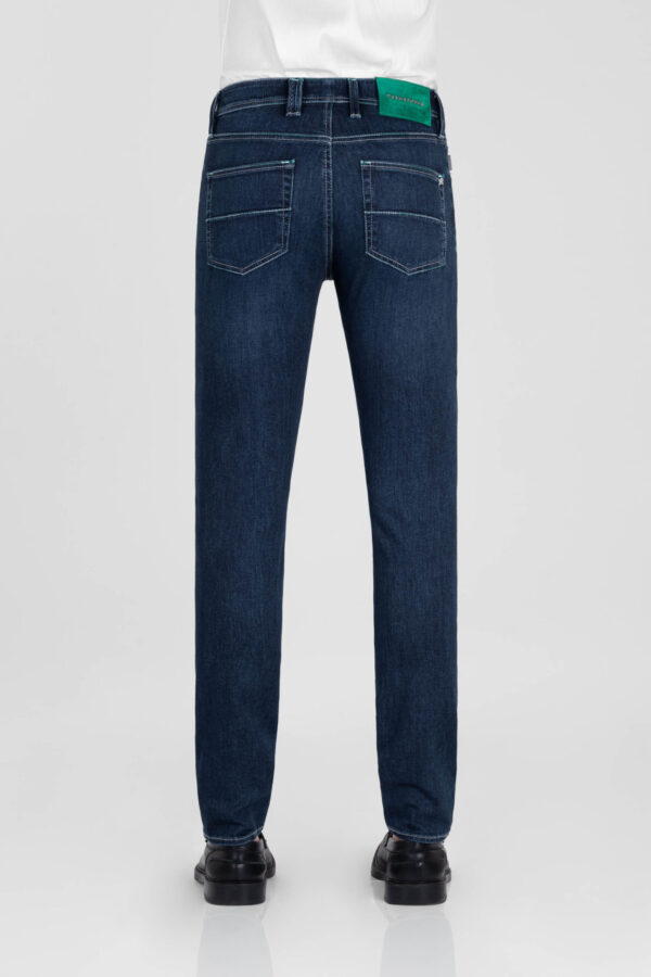Sartoria Tramarossa JEANS MICHELANGELO ZIP SS SLIM IN DENIM STRETCH BLU SCURO