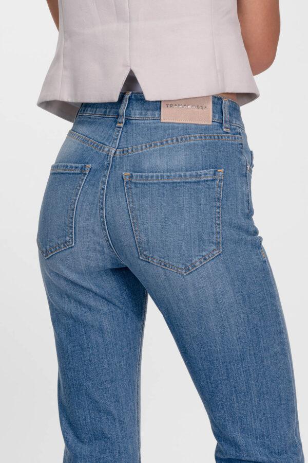 Sartoria Tramarossa JEANS MONICA FLARE CUT FLARE IN DENIM BLU MEDIO
