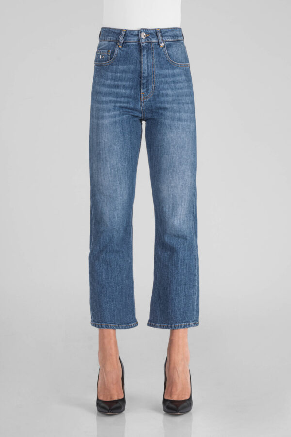 Sartoria Tramarossa JEANS MONICA FLARE CUT FLARE IN DENIM BLU MEDIO