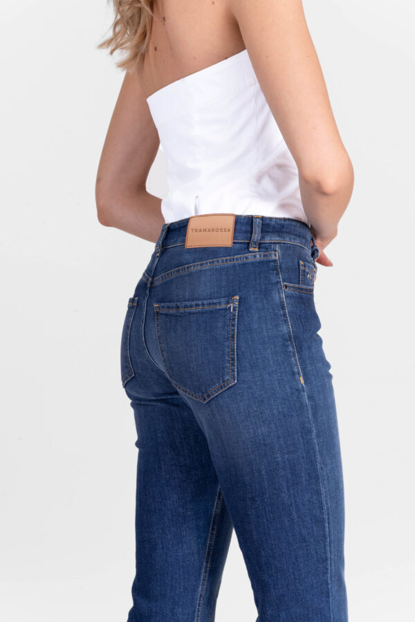 Sartoria Tramarossa JEANS MONICA FLARE CUT FLARE IN DENIM BLU MEDIO