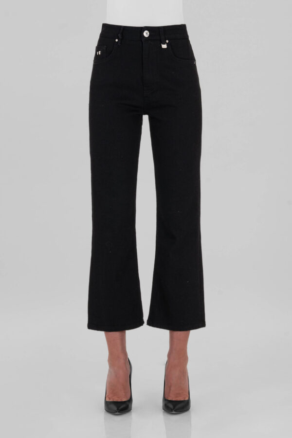 Sartoria Tramarossa JEANS MONICA FLARE CUT FLARE IN DENIM NERO