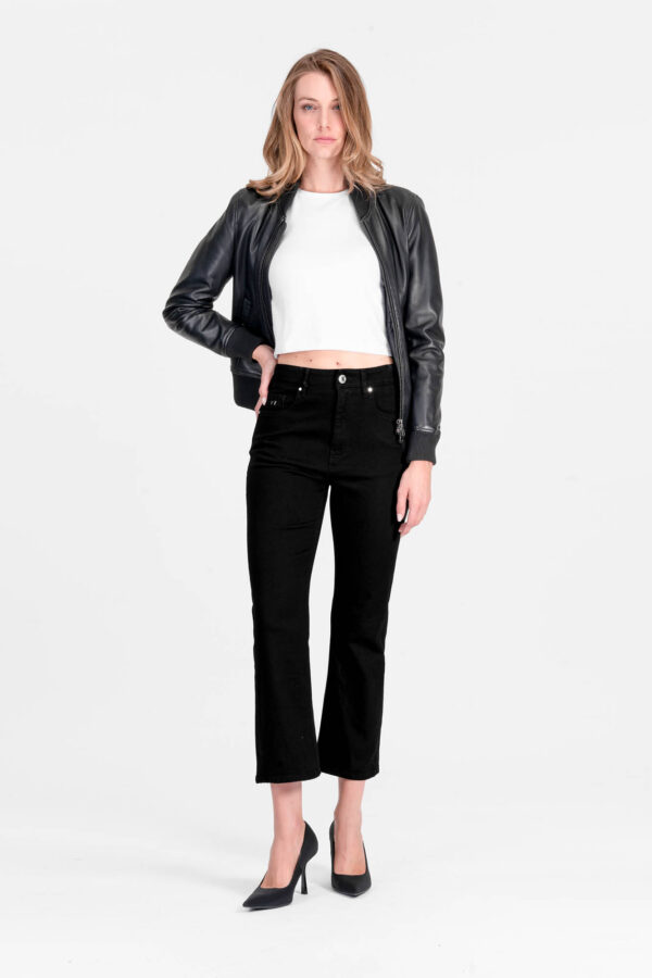 Sartoria Tramarossa JEANS MONICA FLARE CUT FLARE IN DENIM NERO