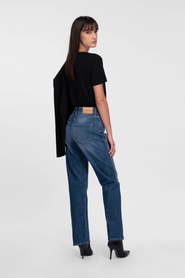 Sartoria Tramarossa JEANS MONICA STRAIGHT IN DENIM BLU MEDIO