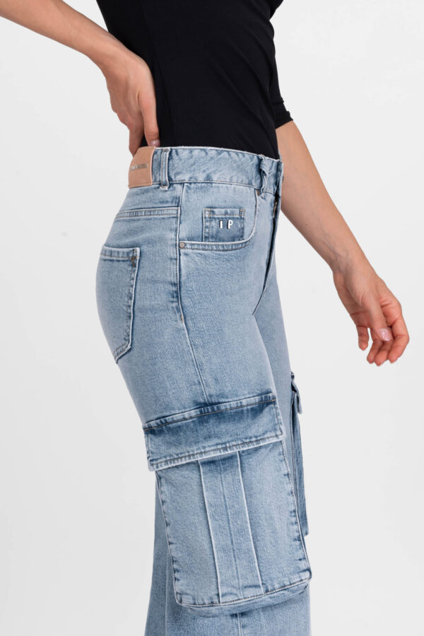 Sartoria Tramarossa JEANS PETRA WIDE LEG IN DENIM BLU CHIARO