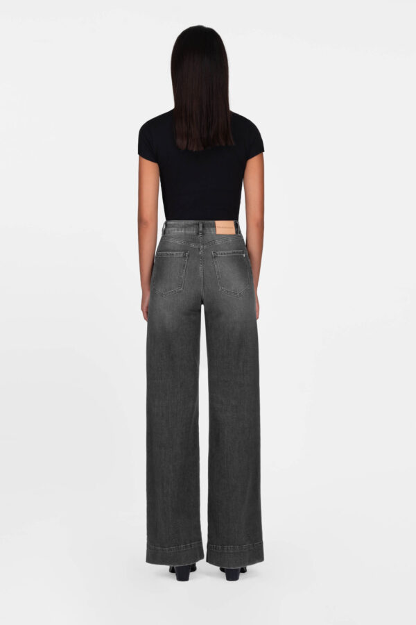 Sartoria Tramarossa JEANS VIOLA WIDE LEG IN DENIM NERO
