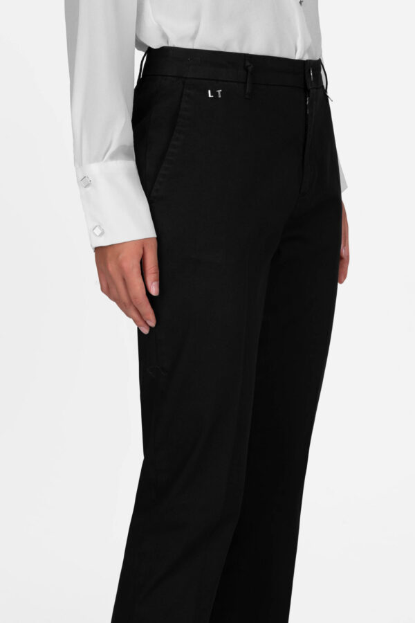 Sartoria Tramarossa PANTALONE ADELE SLIM IN DENIM NERO