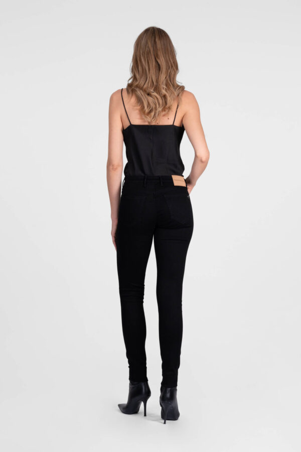 Sartoria Tramarossa PANTALONE BIANCA SLIM SKINNY IN DENIM STRETCH NERO