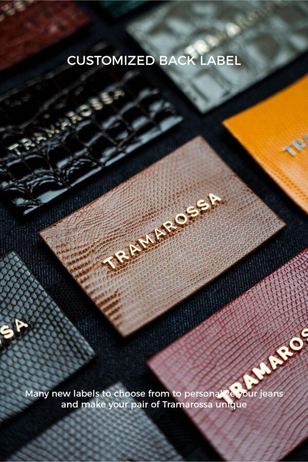 Sartoria Tramarossa PANTALONE LEONARDO BUTTONS REGULAR IN BULL DI COTONE BLU SCURO