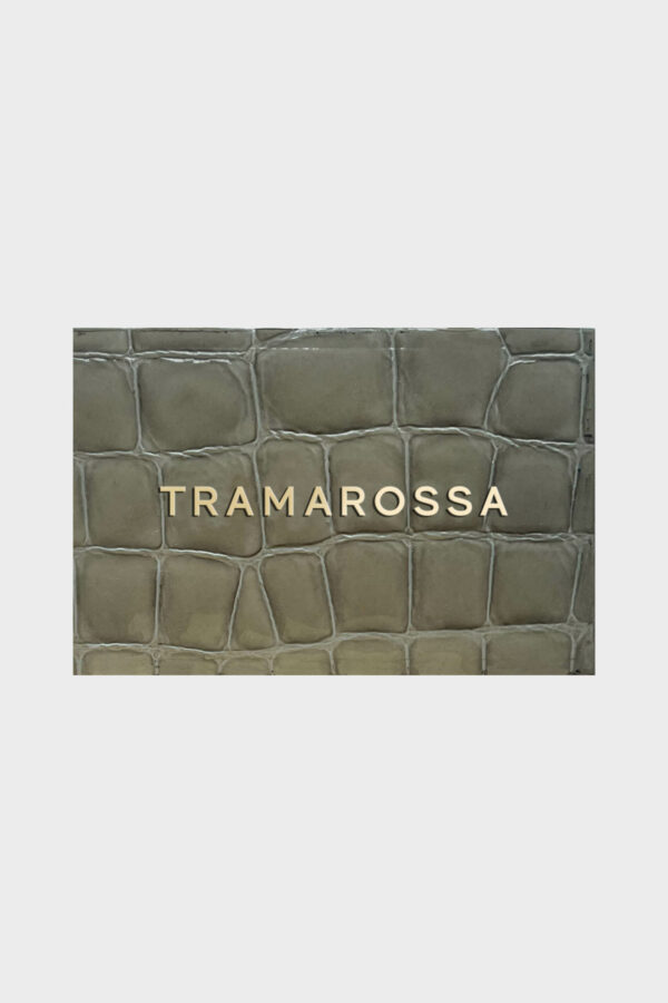 Sartoria Tramarossa Salpa Suede stampa Coccodrillo – Shiny Sage Sartoria Tramarossa Salpa Suede stampa Coccodrillo – Shiny Sage