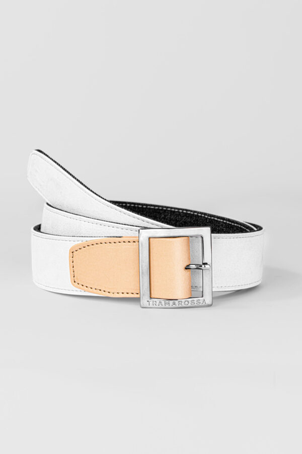 Sartoria Tramarossa CINTURA COLOR BIANCO IN SUEDE
