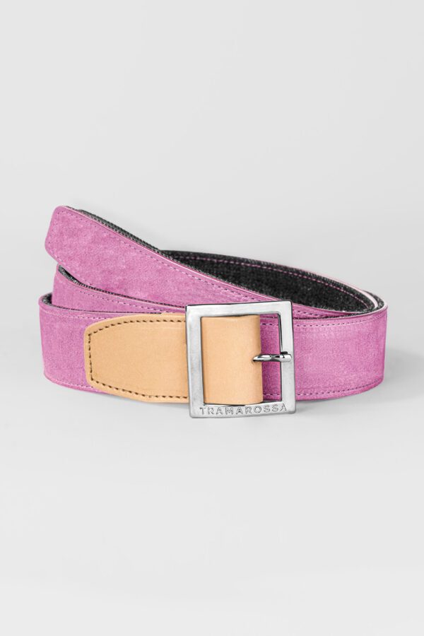Sartoria Tramarossa CINTURA COLOR ROSA IN SUEDE