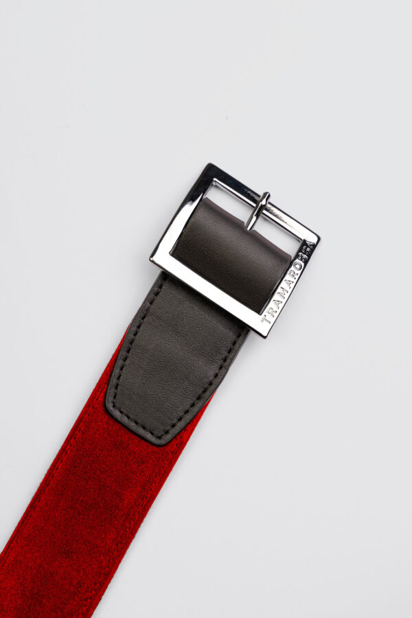 Sartoria Tramarossa CINTURA COLOR ROSSO IN SUEDE