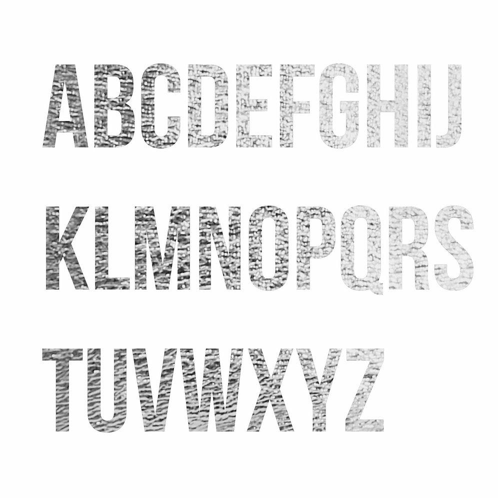 Save my bag Lettere termoadesive argento