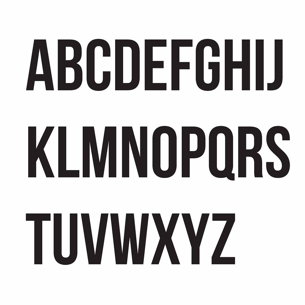 Save my bag Lettere termoadesive nere