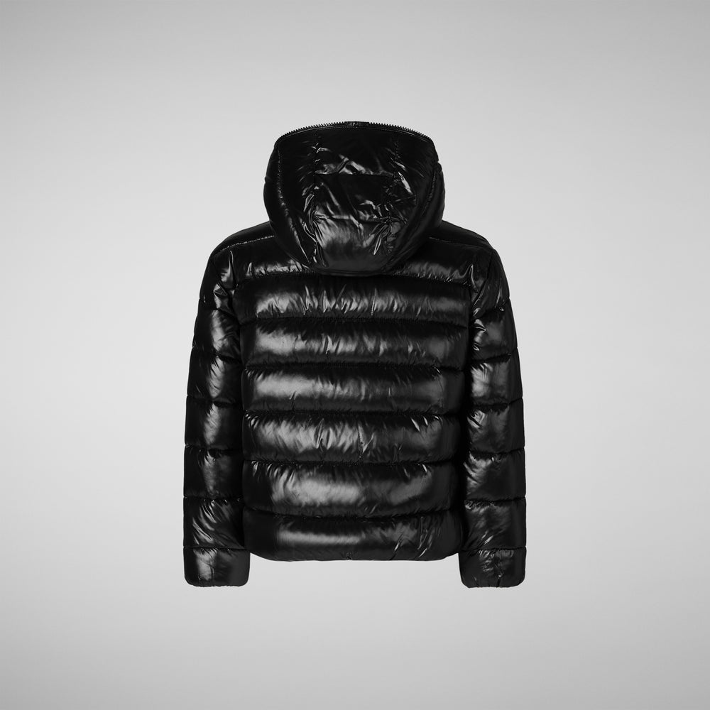 Save The Duck BOMBER CON CAPPUCCIO BAMBINA IMARA NERO