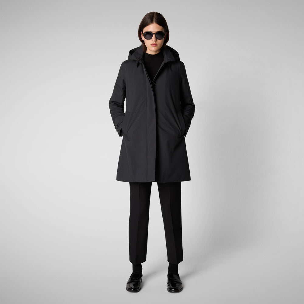 Save The Duck CAPPOTTO CON CAPPUCCIO EMBIE BLU NERO