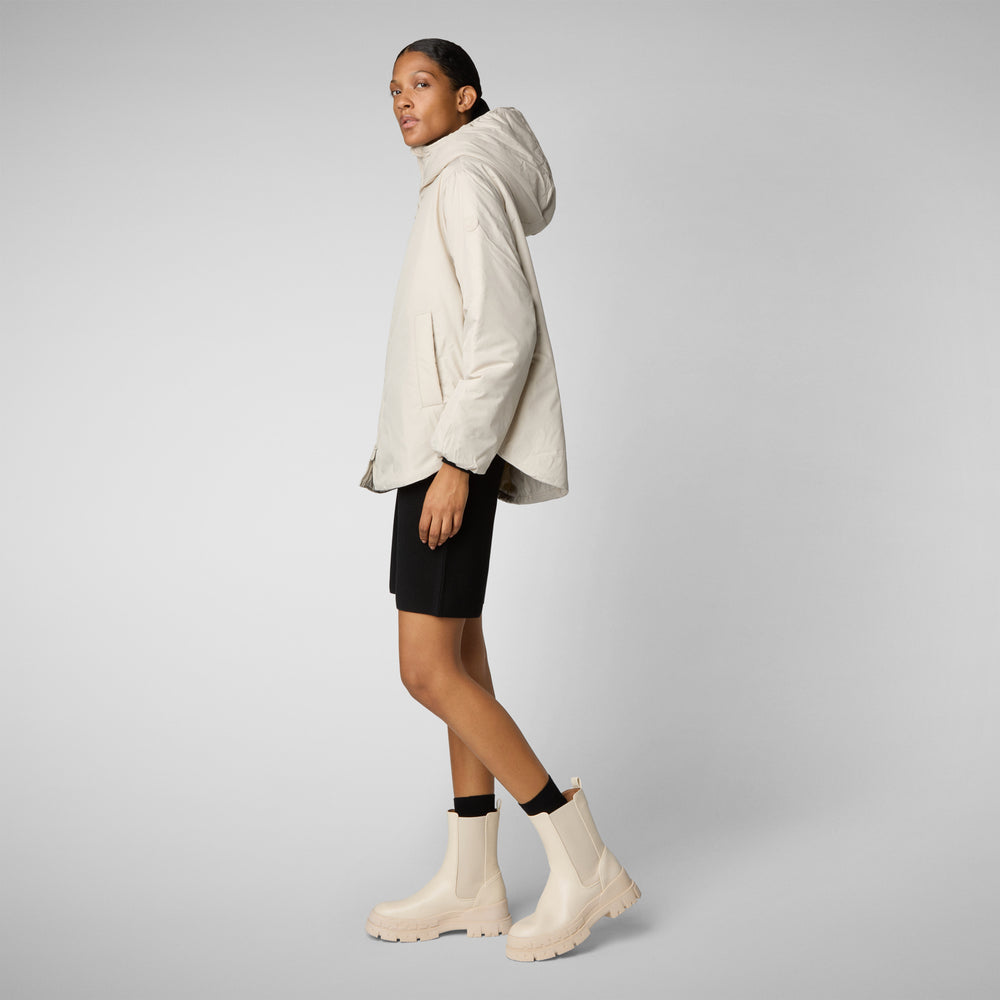 Save The Duck CAPPOTTO CON CAPPUCCIO NIAZ RAINY BEIGE