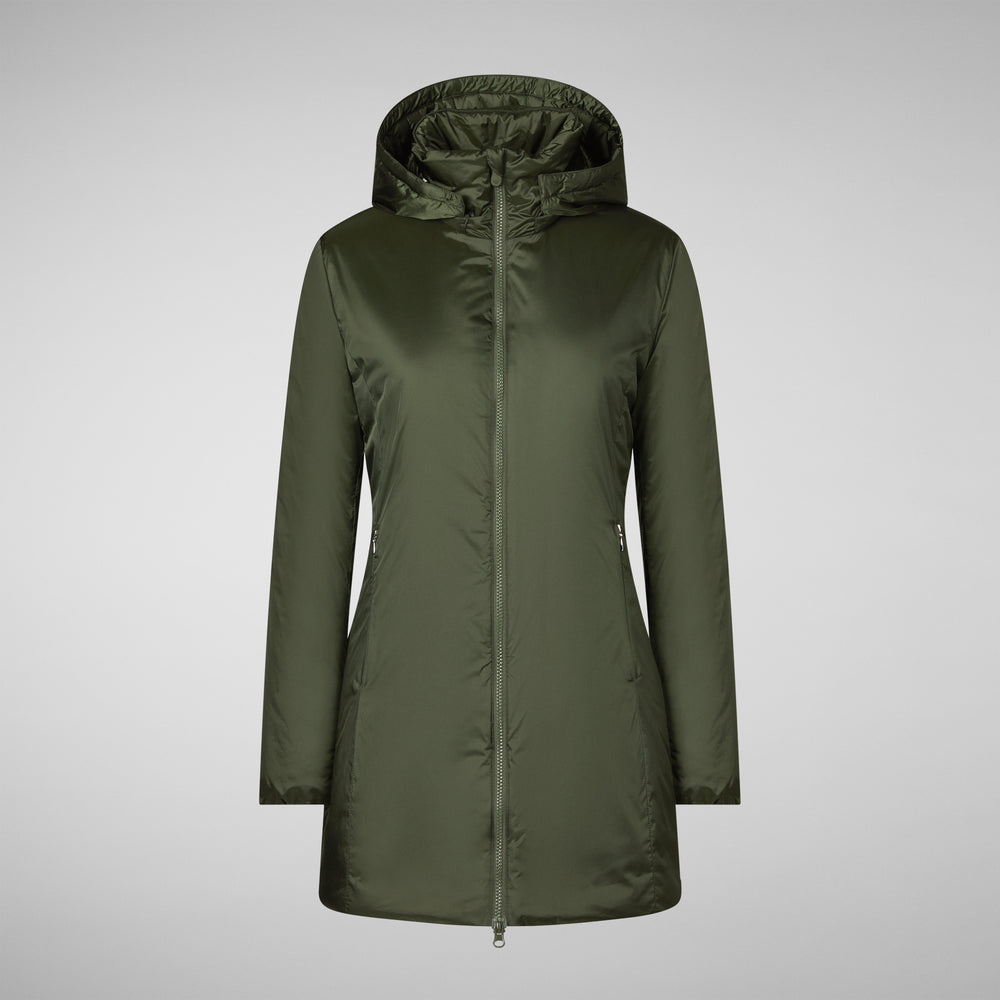Save The Duck CAPPOTTO CON CAPPUCCIO RHIA PINE GREEN