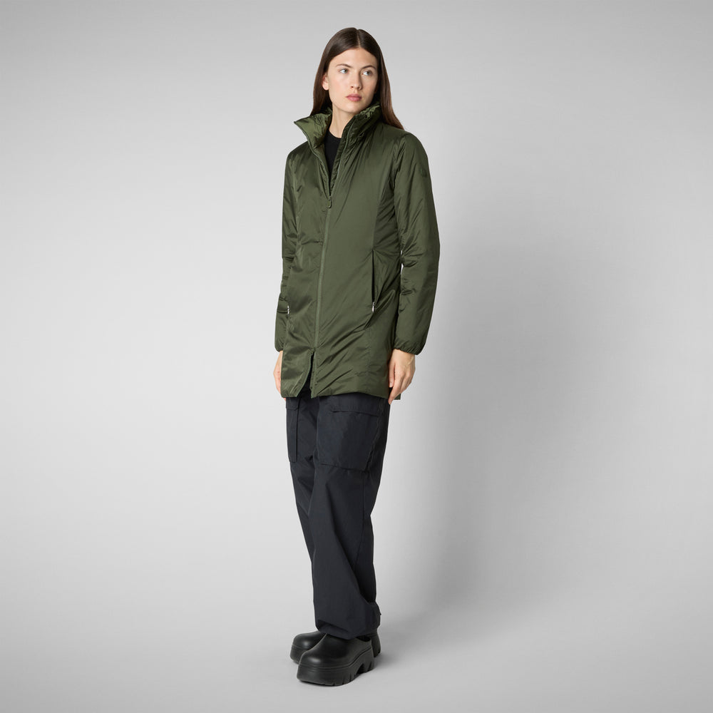 Save the duck CAPPOTTO CON CAPPUCCIO RHIA PINE GREEN