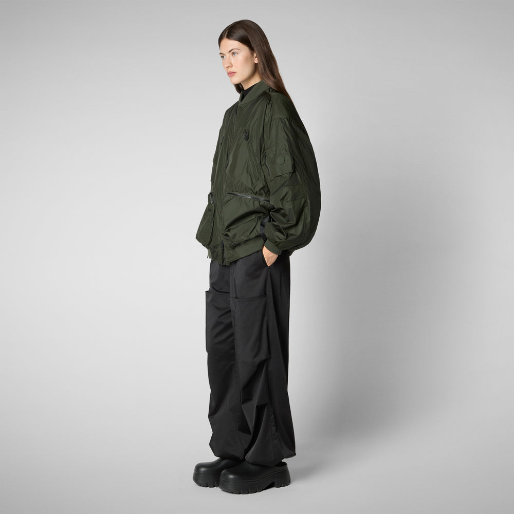 Save The Duck Giacca Bomber Unisex Usher In Verde Bosco