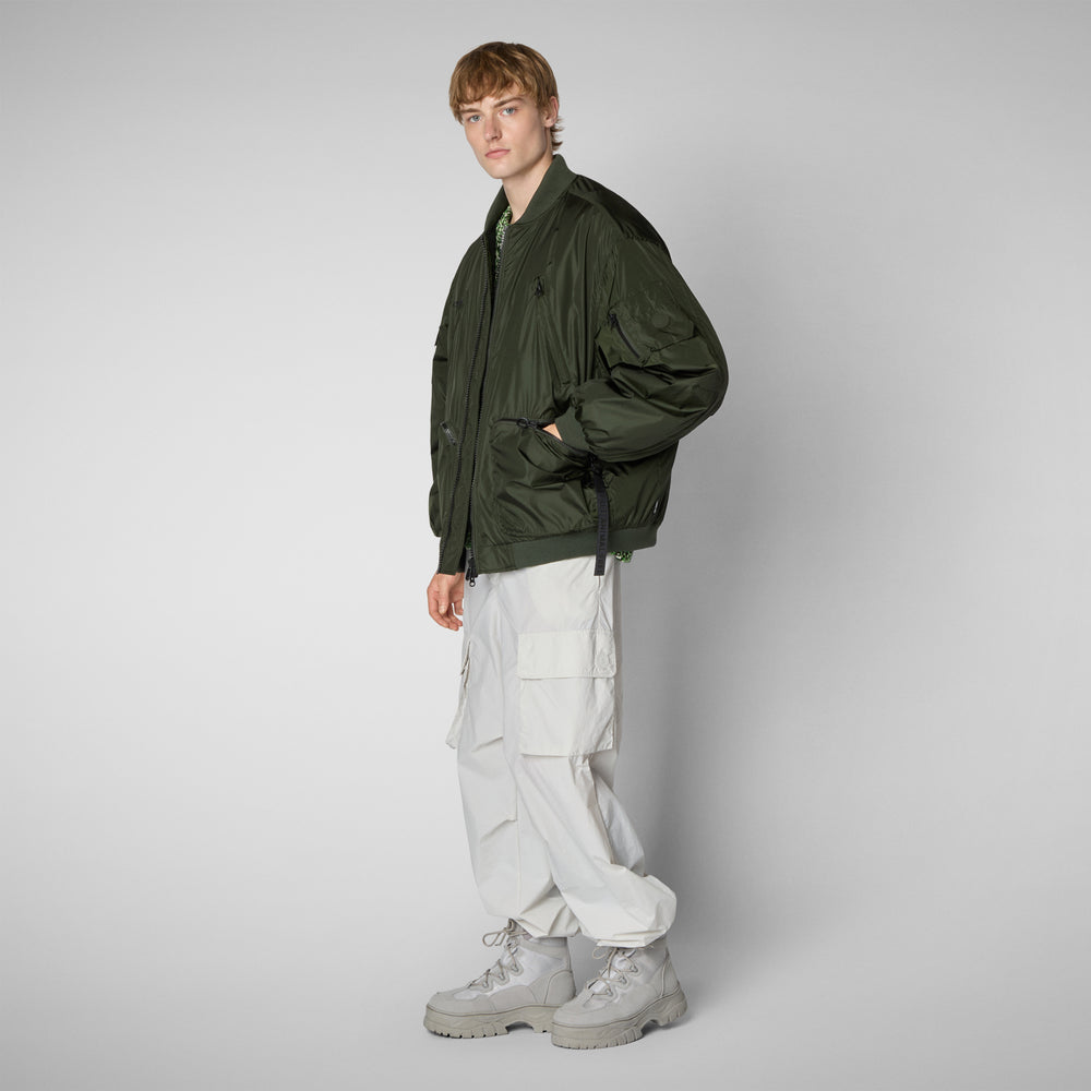 Save The Duck Giacca Bomber Unisex Usher In Verde Bosco